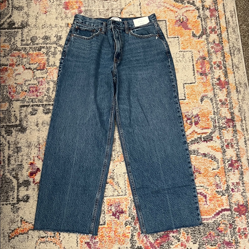 Abercrombie High Rise Loose Jean